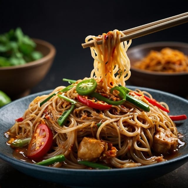 L.House Pan-Fried Noodles.