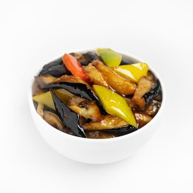 🌶L.Spicy Garlic Eggplant.