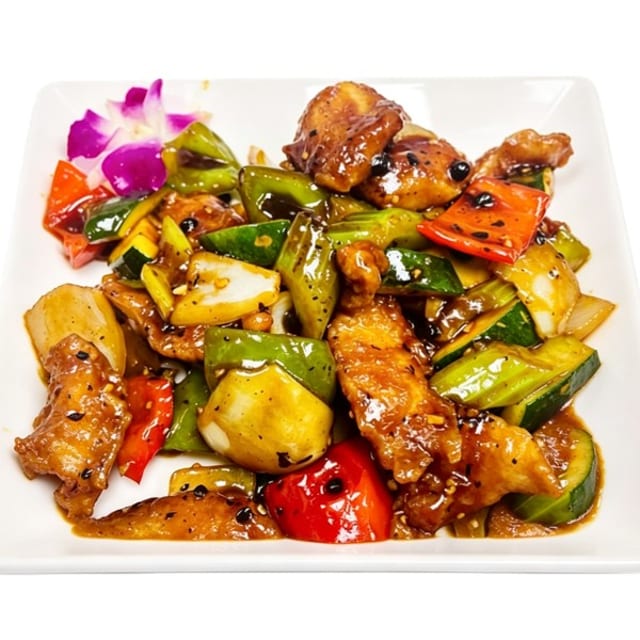 Fish in Black Bean Sauce.