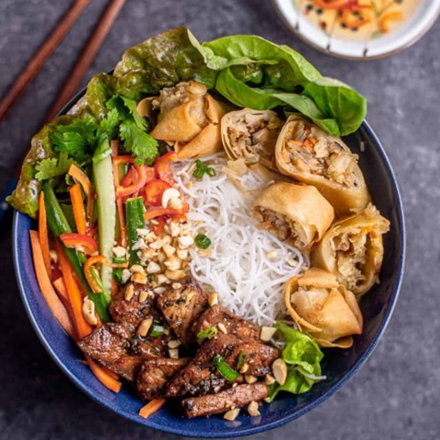 L. Combination Rice Noodle Bowl.