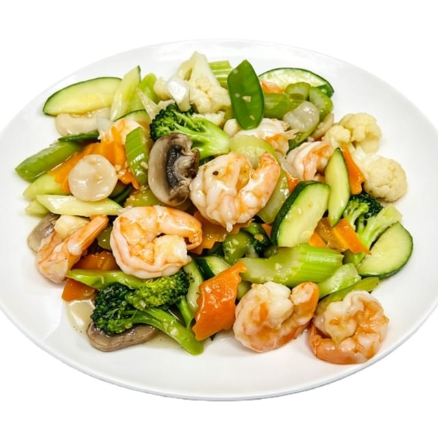 Shrimp and Vegetables.