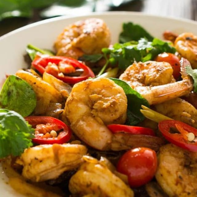 🌶Thai Basil Shrimp.