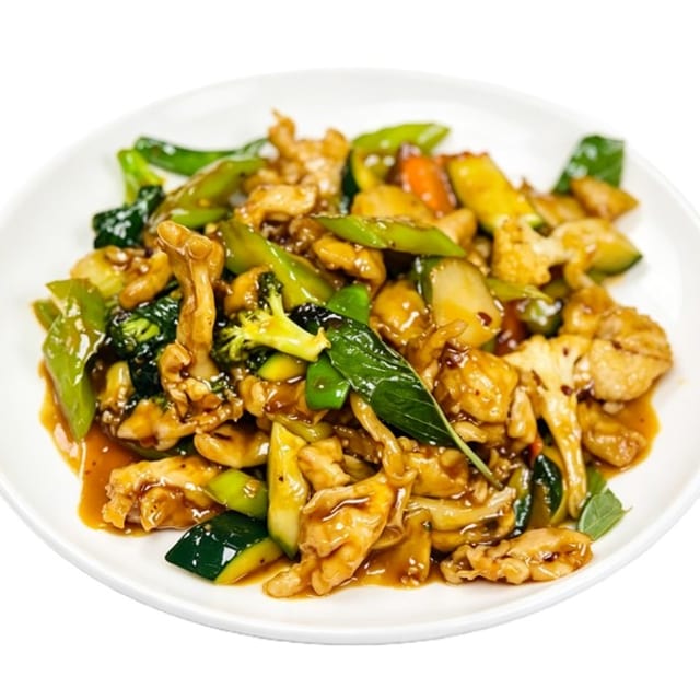 Thai Basil Chicken.