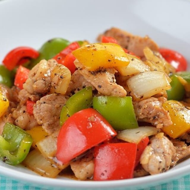 🌶L.Spicy Garlic Pork.