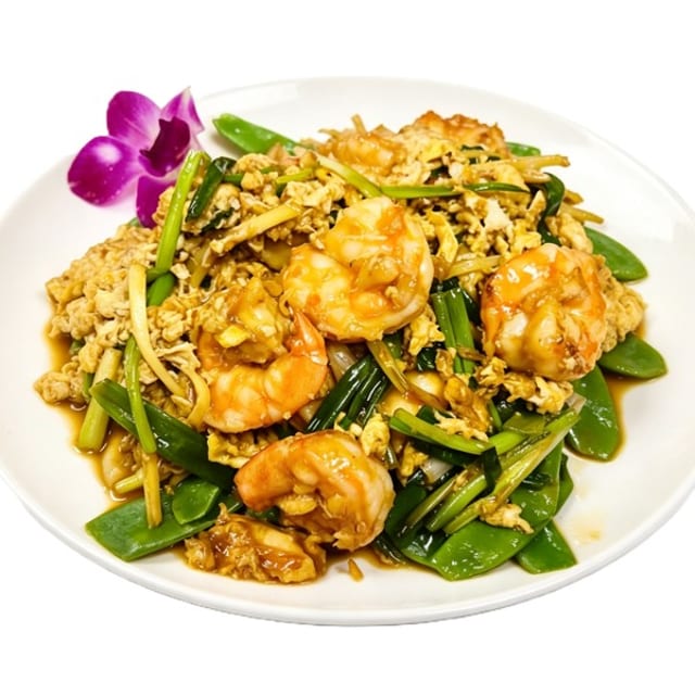 Ginger Scallion Shrimp.