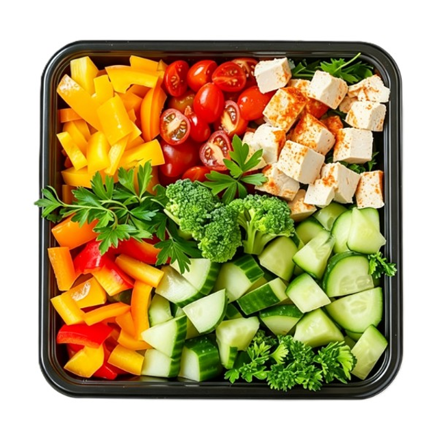 Protein with Vegetables Party Tray.