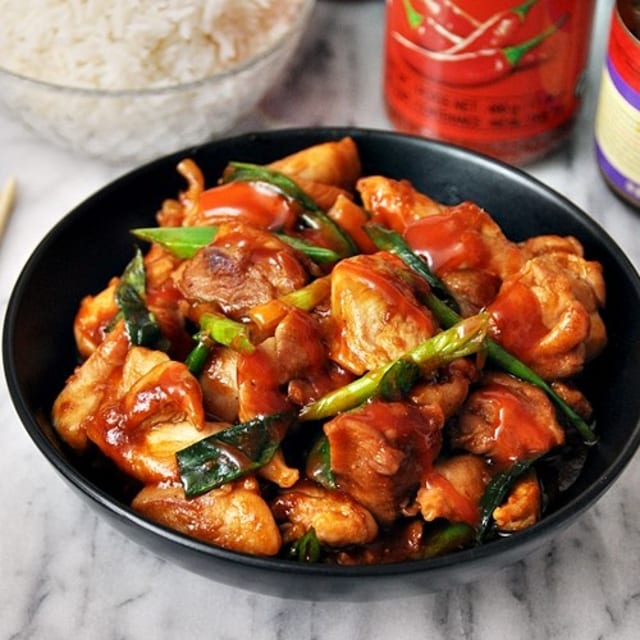 🌶L.Sriracha Chicken.