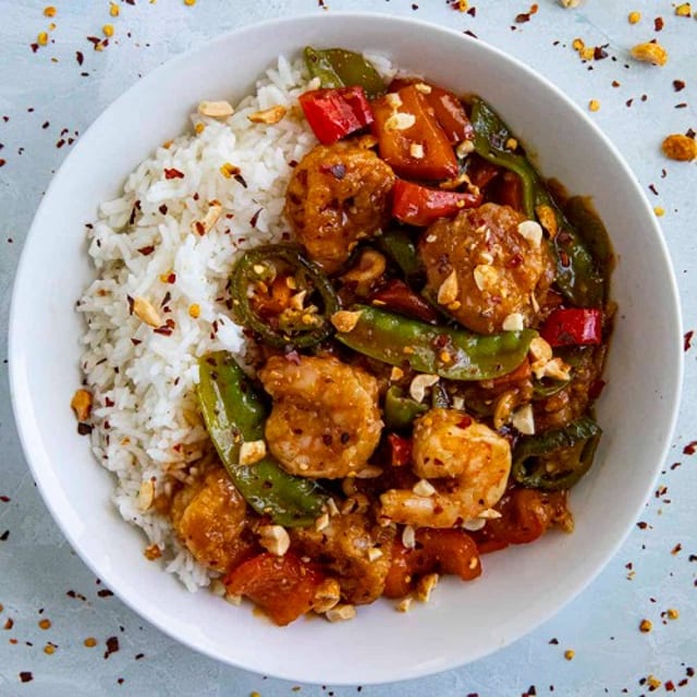 🌶L.Szechuan Shrimp.