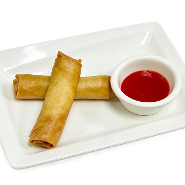 Crispy Vegetable Egg Rolls.