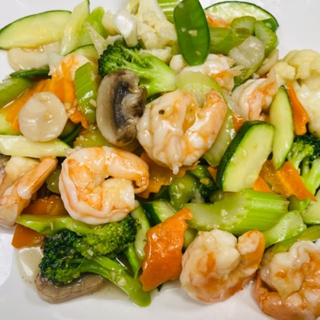 Shrimp and Vegetables.
